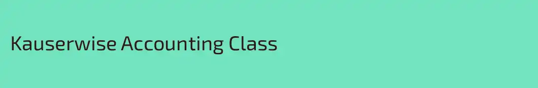Kauserwise Accounting Class